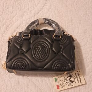 Valentino Orlandi Black Quilted Mini Bag